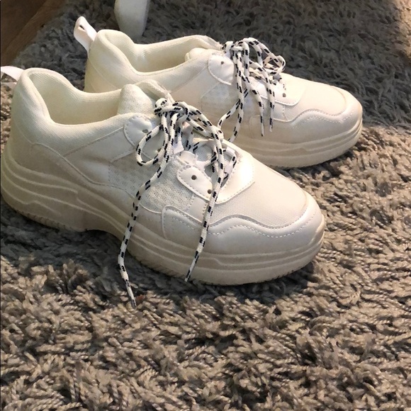 chunky white sneakers target